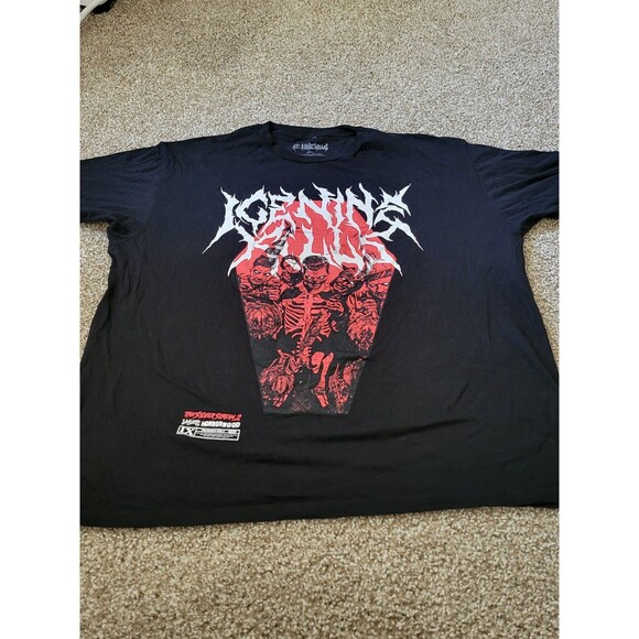 Ice Nine Kills Red Coffin The silver Scream Plus size XXL Black T-Shirt - Picture 6 of 12